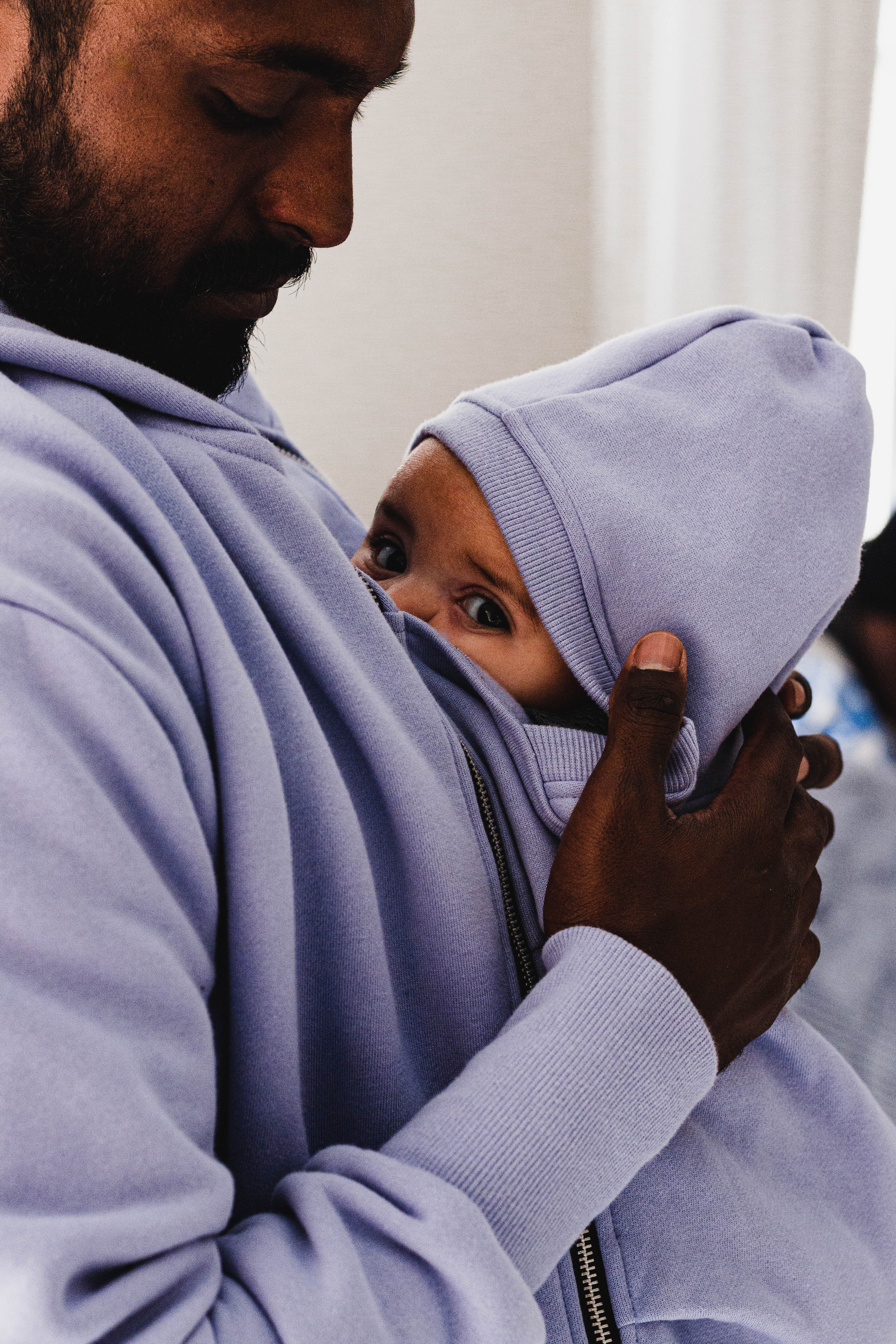 Purple Slogan Baby Carrier Hoodie (Wear Over Your Carrier)