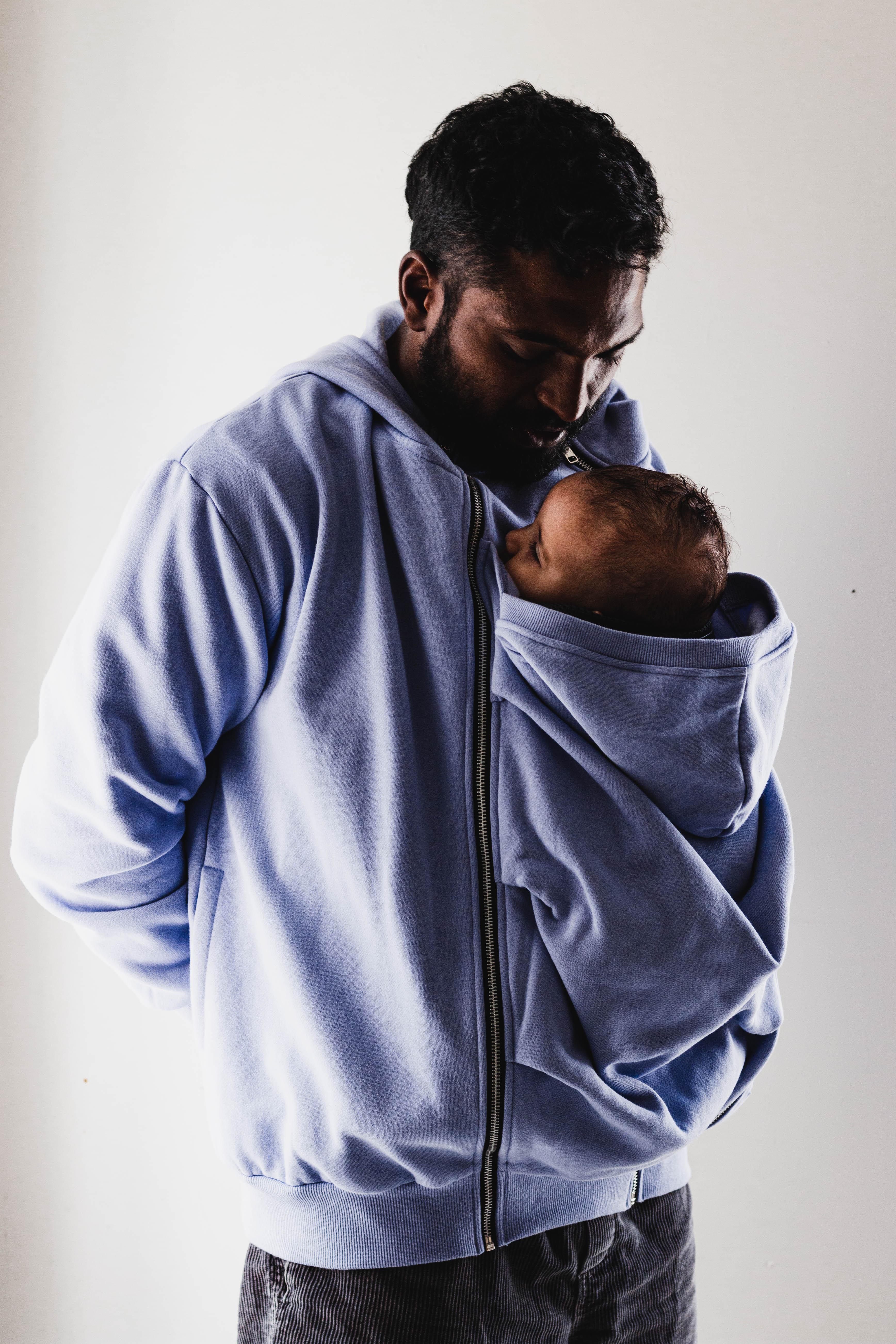 Purple Slogan Baby Carrier Hoodie (Wear Over Your Carrier)