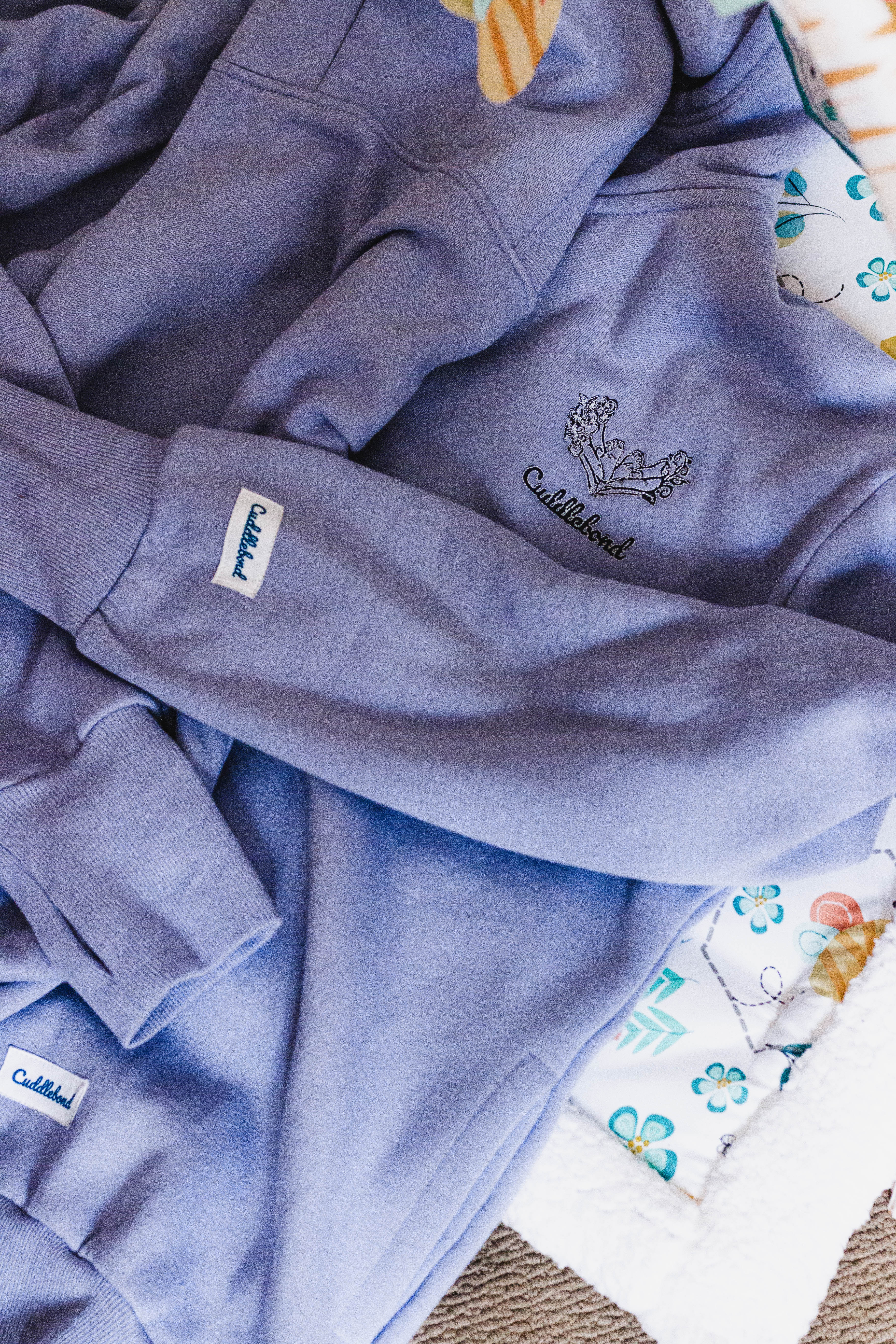 Purple Slogan Baby Carrier Hoodie (Wear Over Your Carrier)