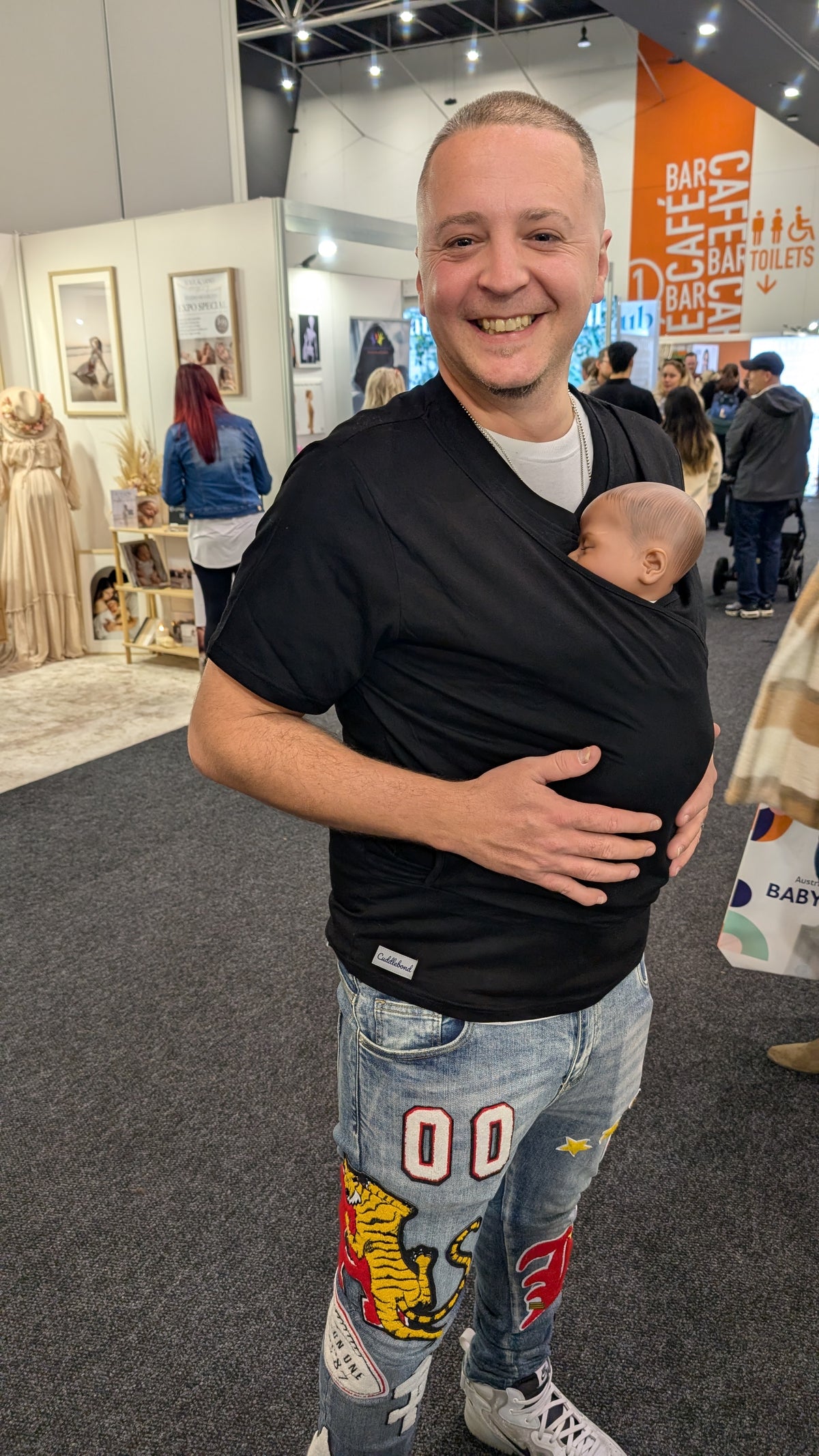 Black Baby Carrier T-Shirt