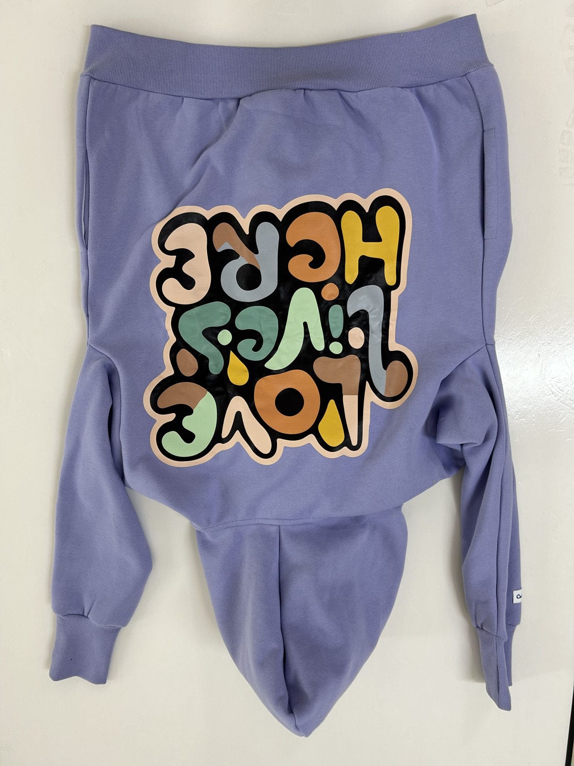 Purple Slogan Baby Carrier Hoodie (Wear Over Your Carrier)