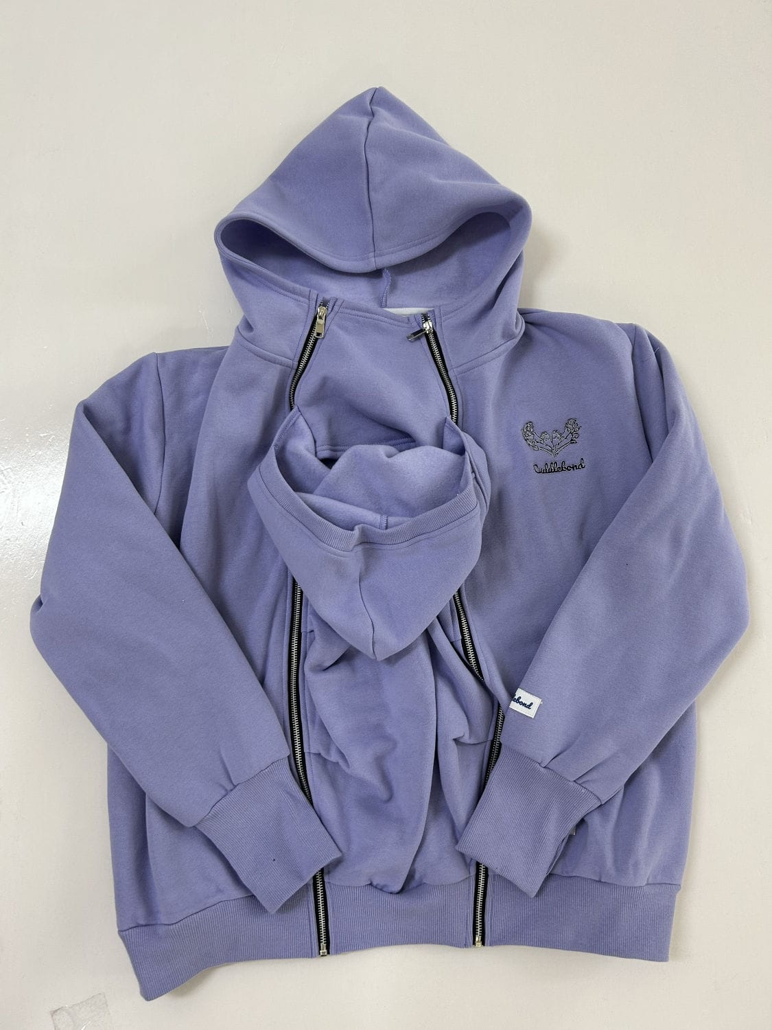 Purple Slogan Baby Carrier Hoodie (Wear Over Your Carrier)