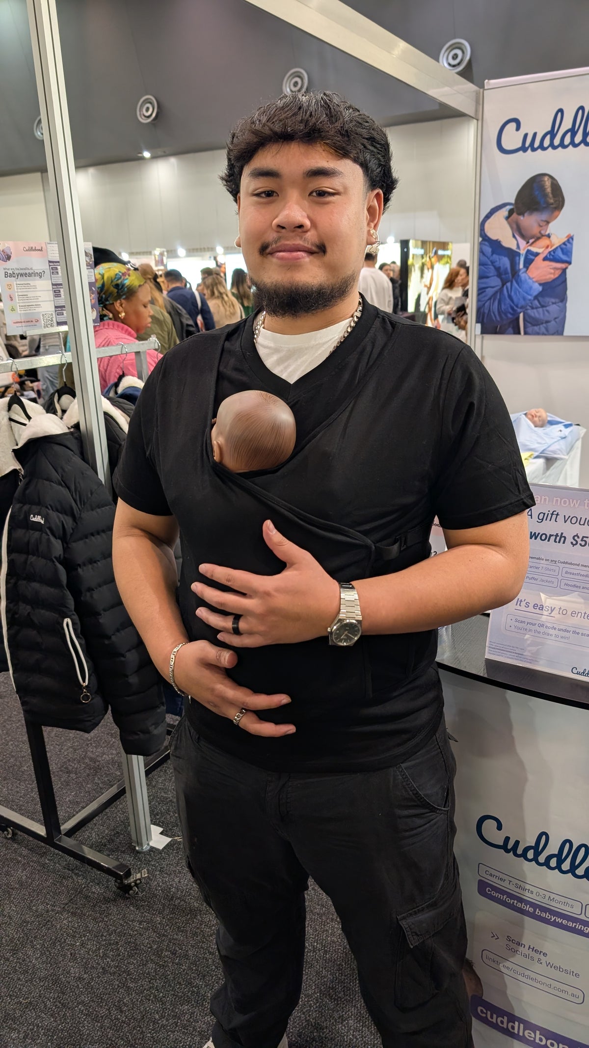 Black Baby Carrier T-Shirt