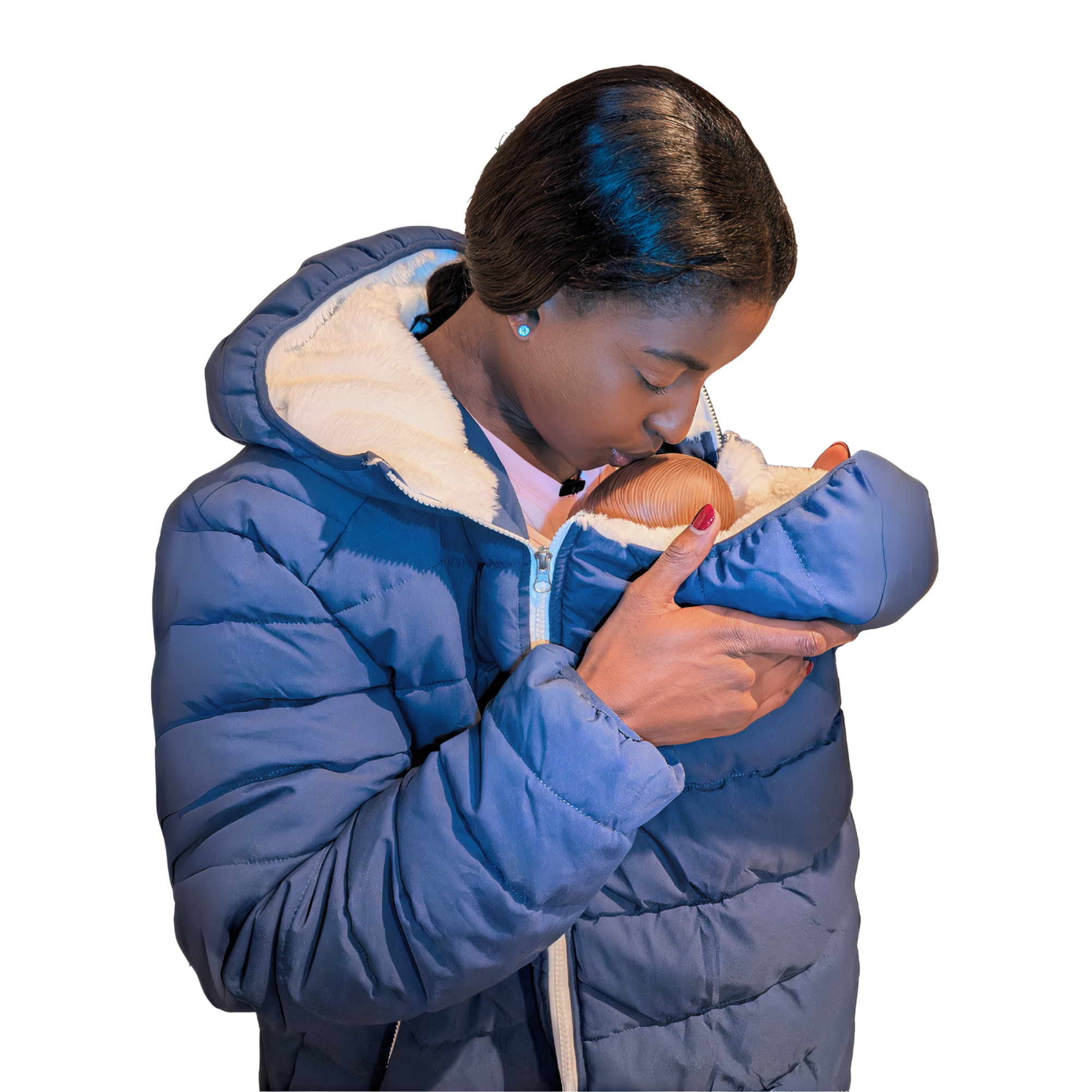 PRE-ORDER | NEW Blue Baby Carrier Puffer Jacket (Wear Over Your Carrier)